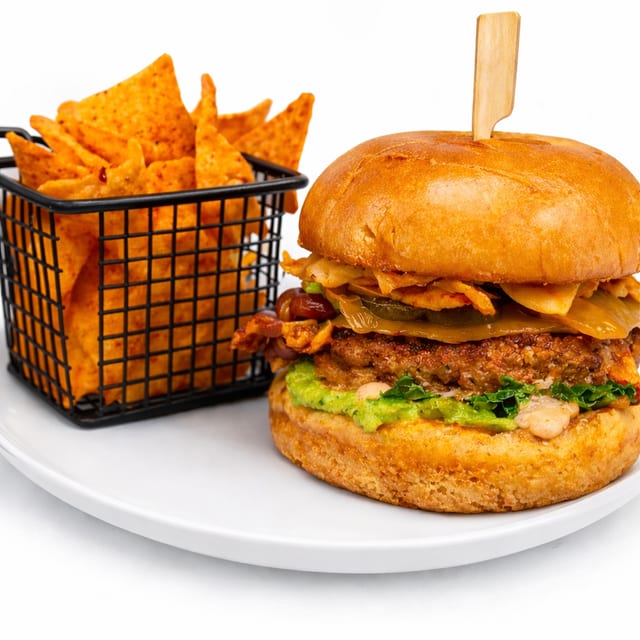El Dorito Loco Burger.