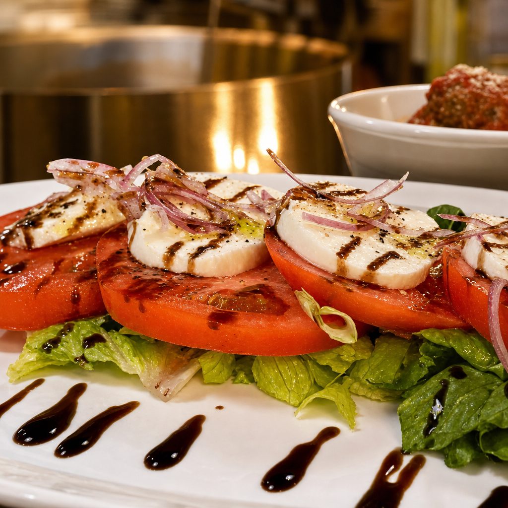 Mozzarella Caprese.