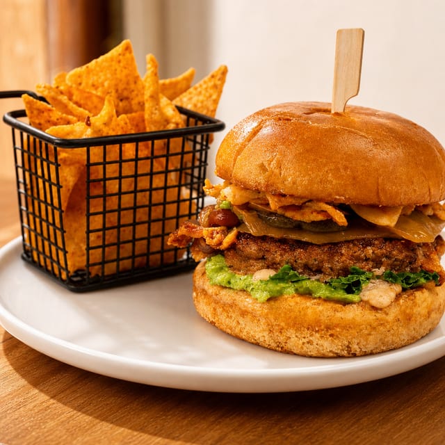 El Dorito Loco Burger.