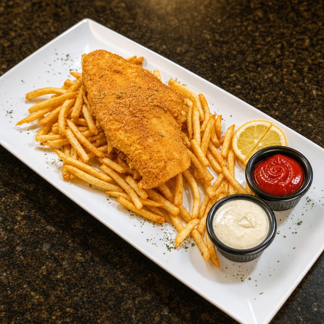 Fish and Chips.
