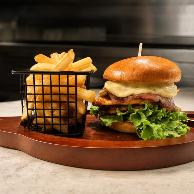 X-Chicken Burger.